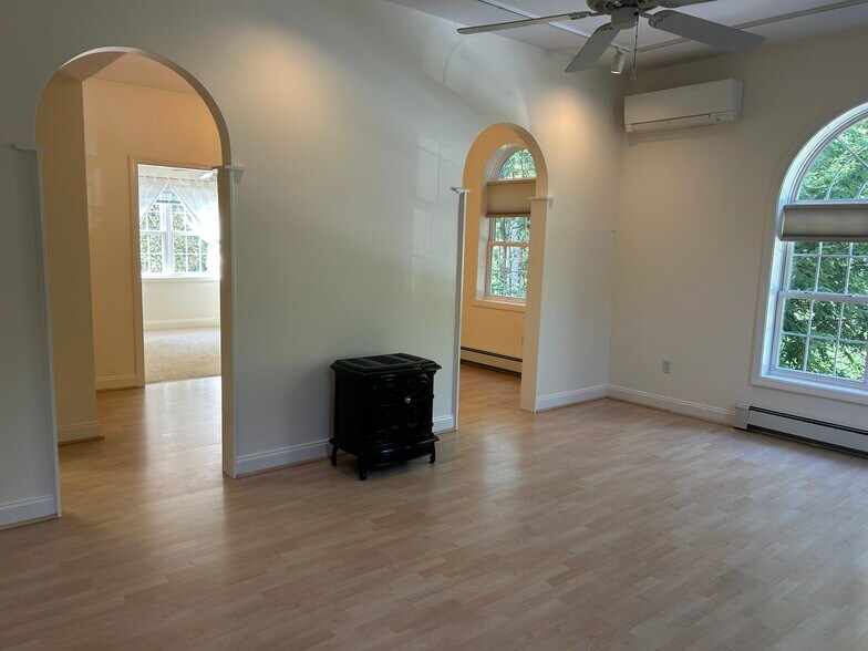 View into dining room/office/den and bedroom - 50 Pine St