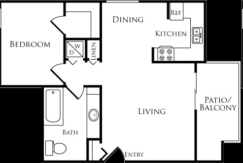 1BR/1BA - Amber Ridge