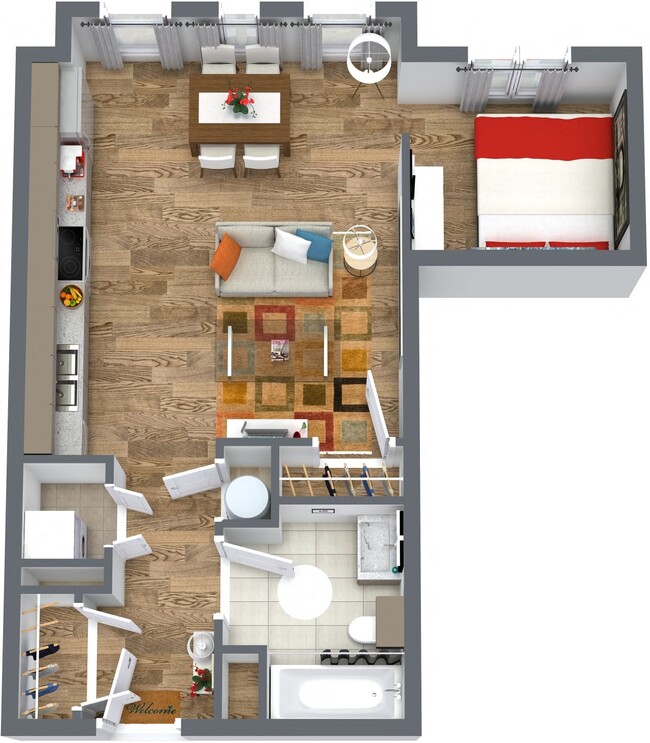 Floorplan - A.O. Flats at Forest Hills