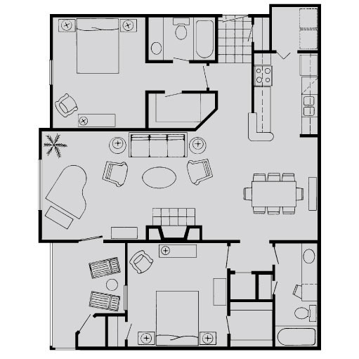 Floorplan - Tanglewood Apartments