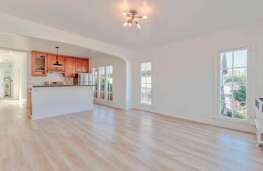 view from the living room looking towards the kitchen - 1704 Miramar St