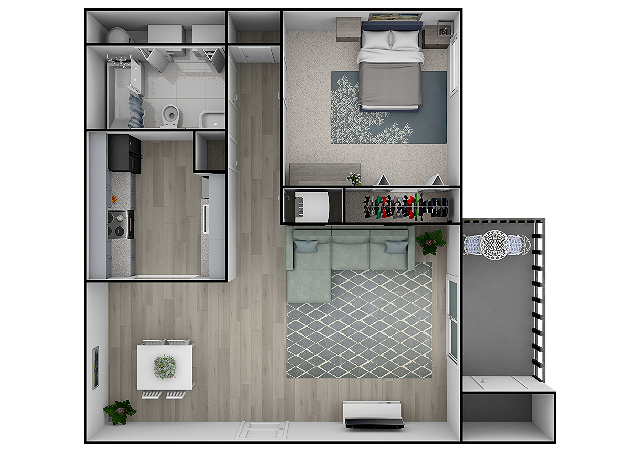 Floorplan - Creekside Apartments