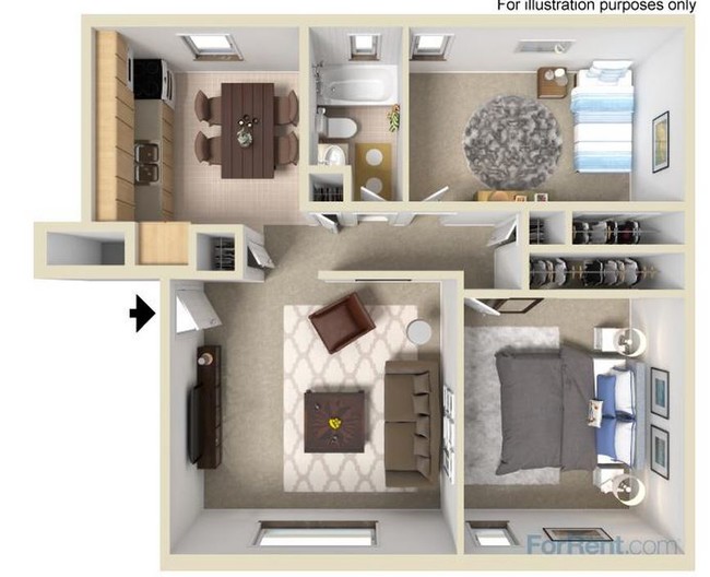 Floorplan - Lake Heights Apartments