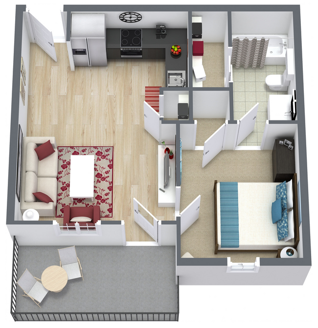 Floorplan - Violet on Broadway Apartment Homes