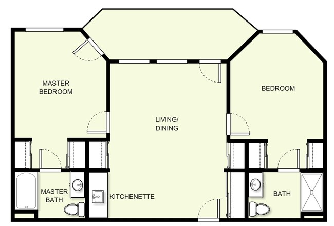 2BR/2BA - Asher Point Lincoln
