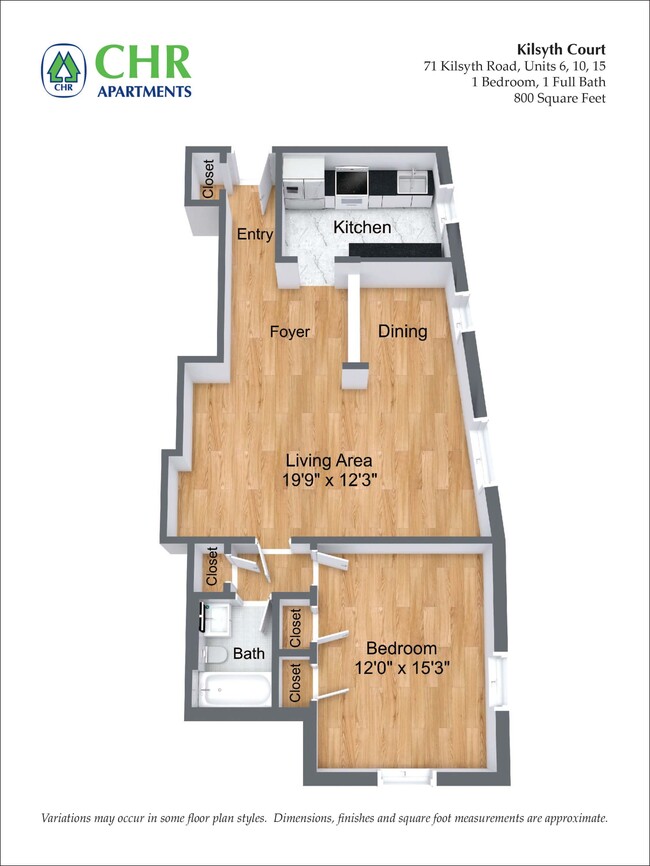 Floorplan - CHR Brighton Apartments