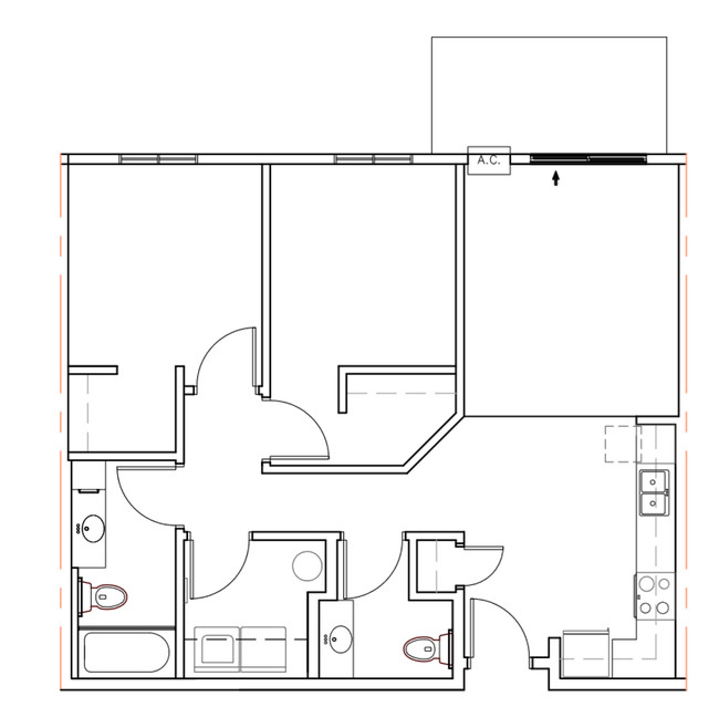 Floorplan - Watford McKenzie Park Apartments