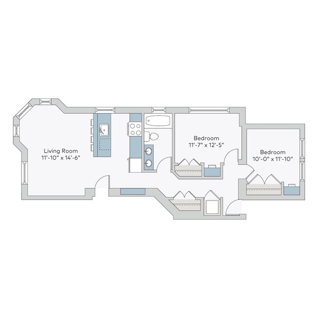 Floorplan - 5557-59 S. University Avenue