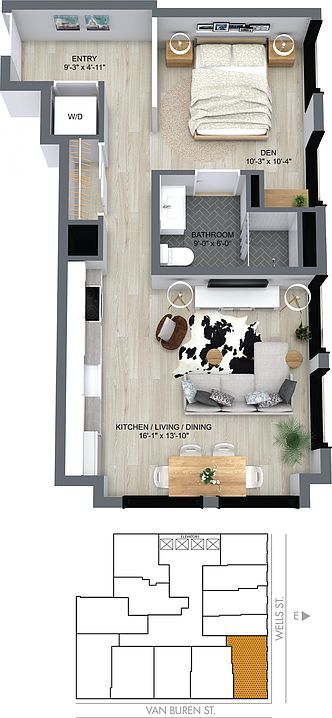 Building Photo - 330 S. Wells St - New Jr One Bed Located i...