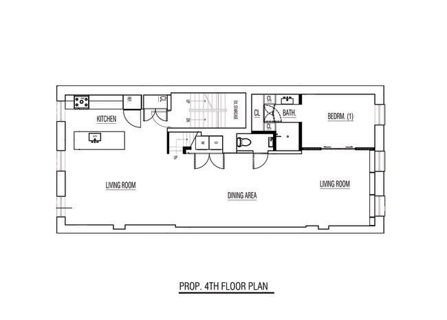 Floor plan main floor - 154 Broadway