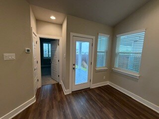 door to master and outdoor patio - 521 Peace Dr