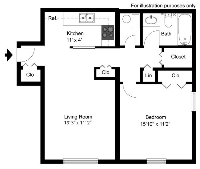 Floorplan - Carriage House Apartments & Townhomes