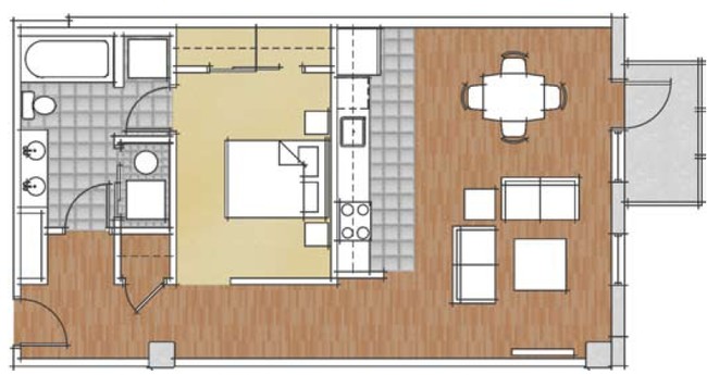 1BR/1BA - e5w Building