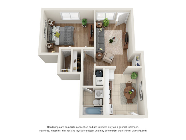 Floorplan - Gardens at Washington Park 1