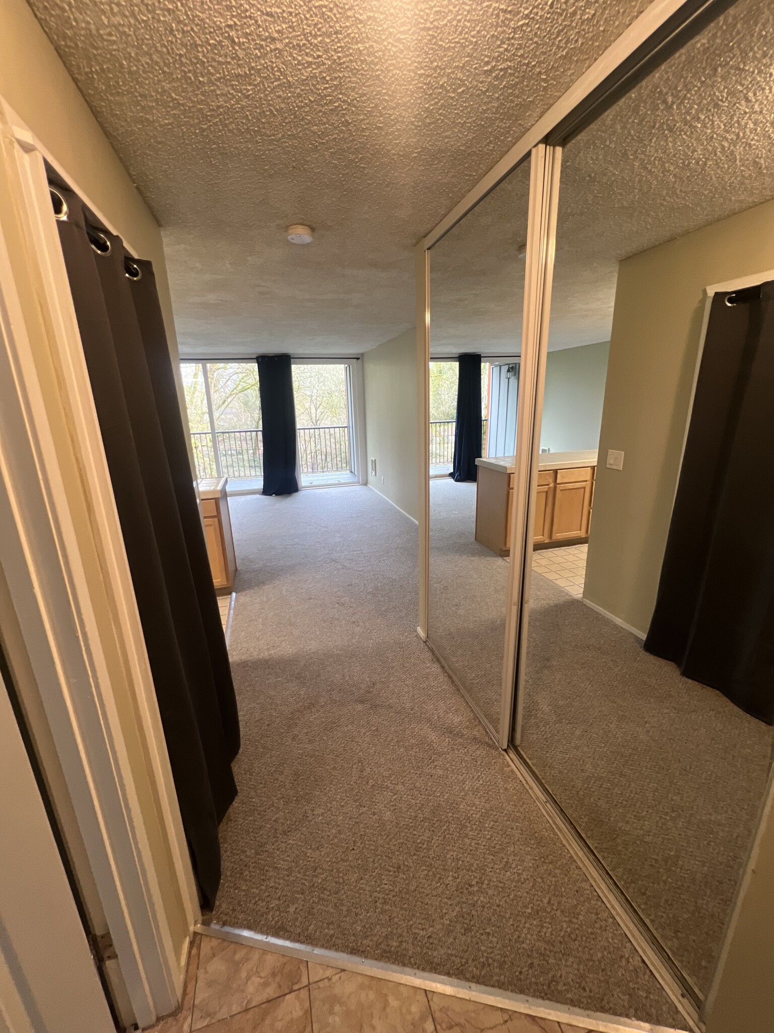 Hallway. Laundry on the left. Closet space on the right - 100 Kerr Pkwy