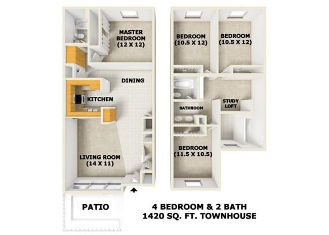 Floorplan - Temescal Apartments