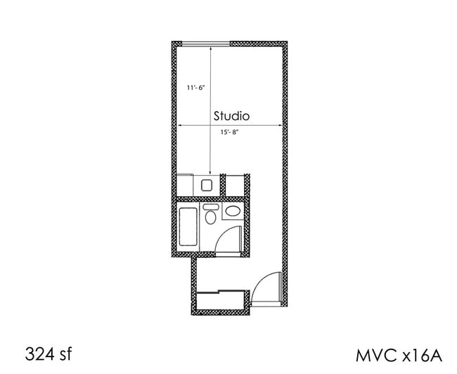 Floorplan - Midvale Court Apartments Westwood