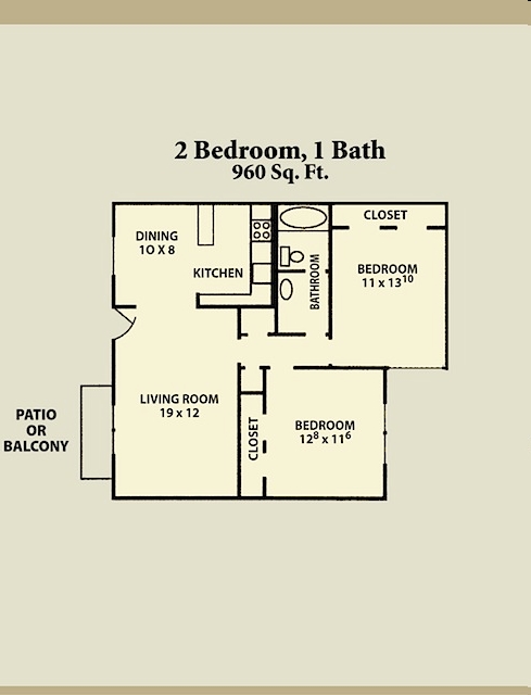 2BR/1BA - Royal Arms