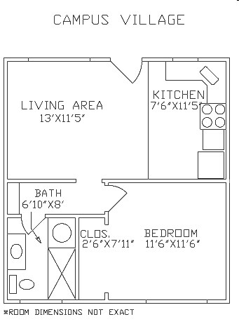 1BR/1BA - University Chorro Commons