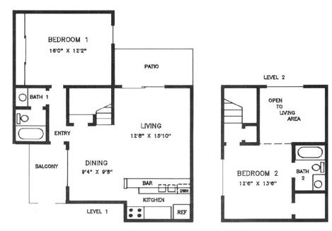 2BR/2BA - Cornerstone Apartments