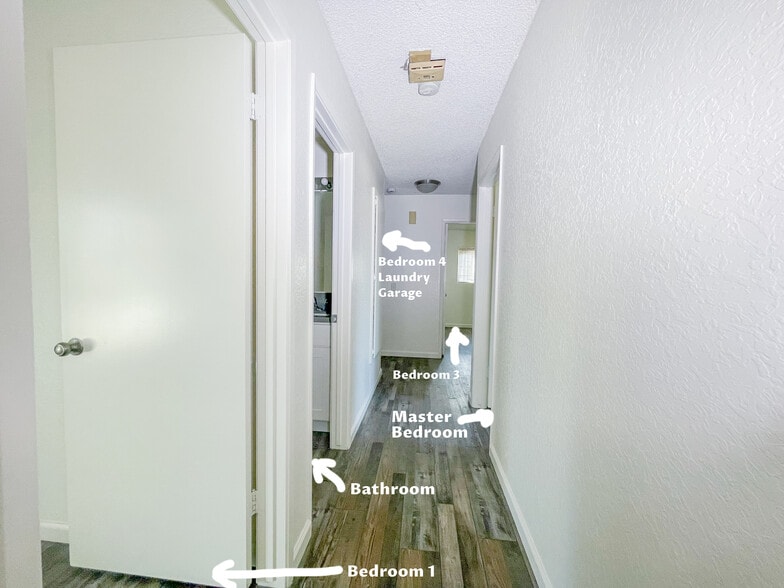 Looking down hallway from family room - 25770 Mariposa St