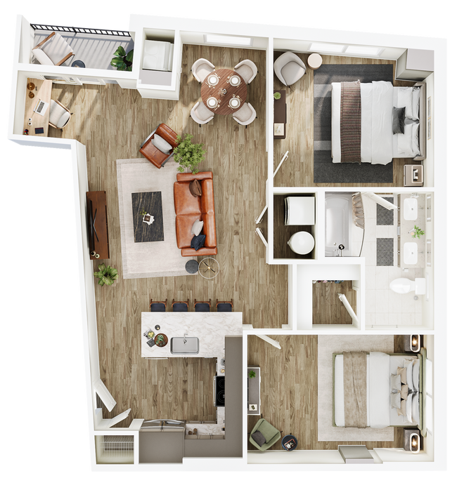 Floorplan - The Seventeen Hundred on East
