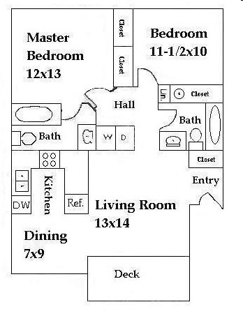 Floorplan - Hillsdale Heights Apartments