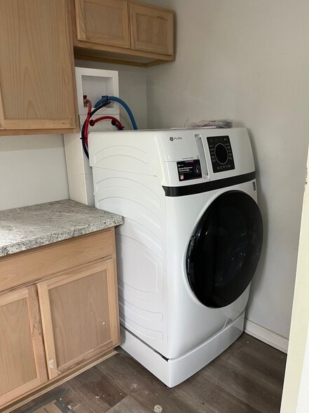 Brand new washer/dryer unit off of kitchen area - 28 Wood Ave