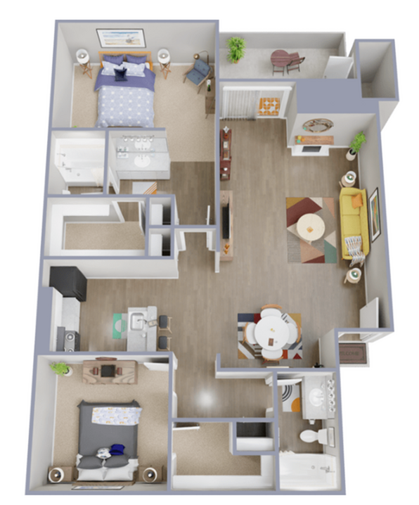 B4 Floorplan - Palatia Apartment Homes