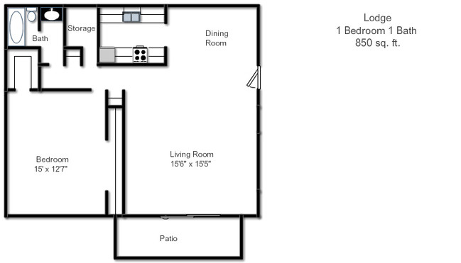 Floorplan - The Lodge Apartments