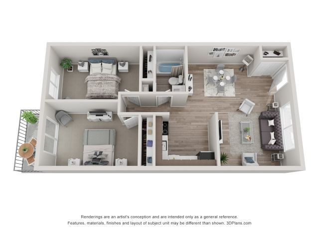 Floorplan - Eagle Creek Apartments