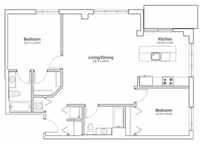 Floorplan - The Morgan at Loyola Station