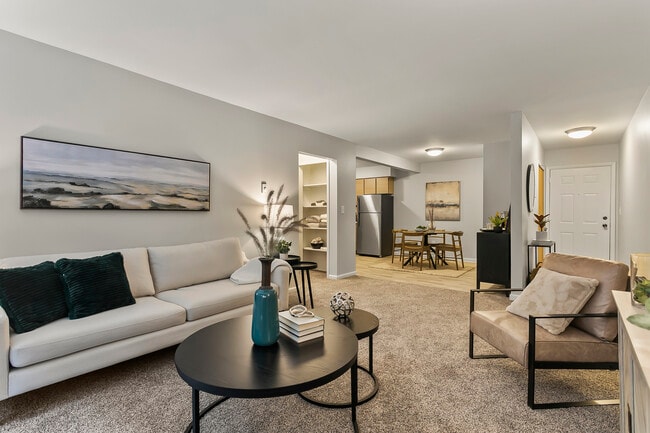 Renovated Living Space - The Highlands Apartments