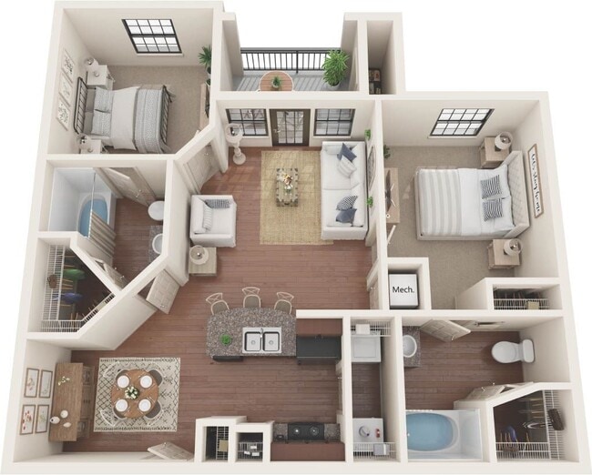 Floorplan - CREEKSIDE VUE APARTMENTS