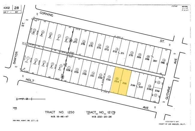 Plat Map - 1960 S Holt Ave