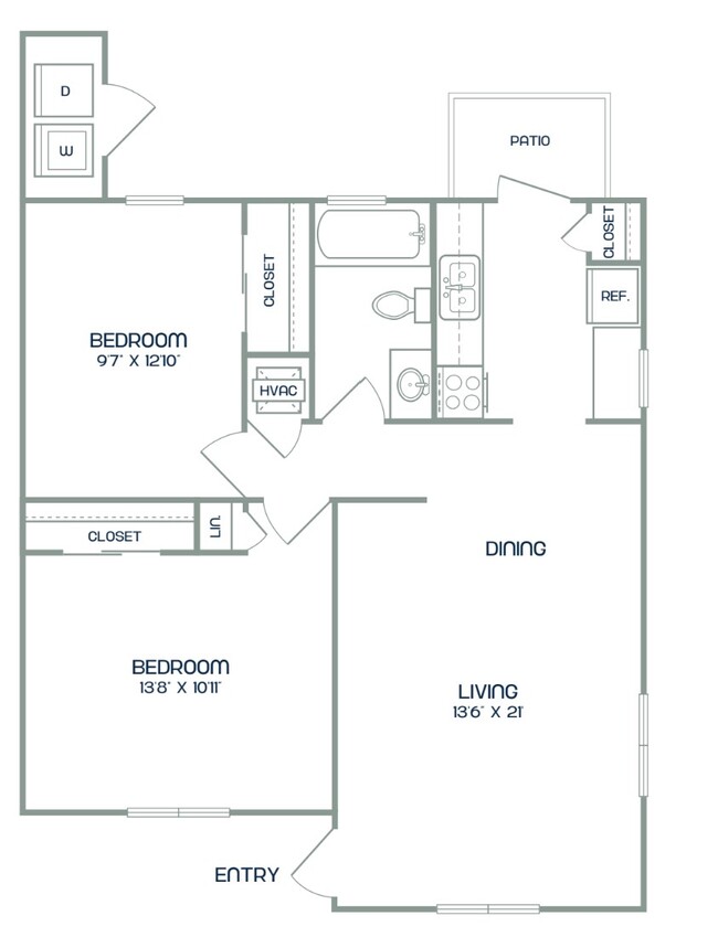 Floorplan - Ayla Apartments