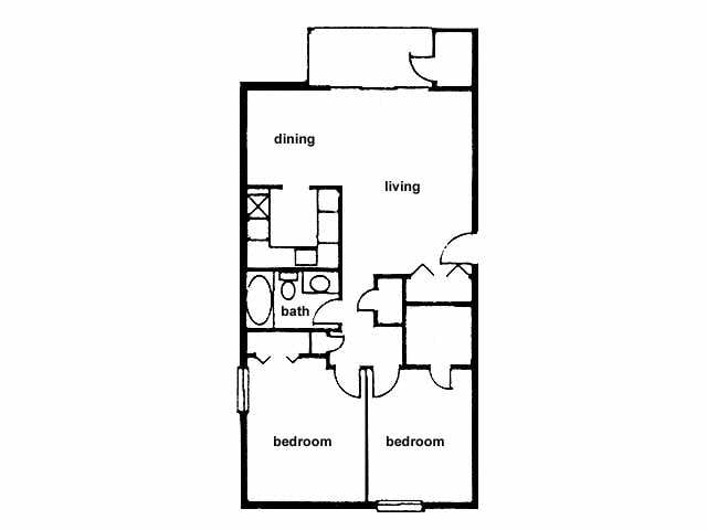 2BR/1BA - Oakbrook Village