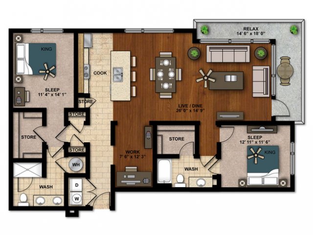 Floorplan - AMLI Ponce Park