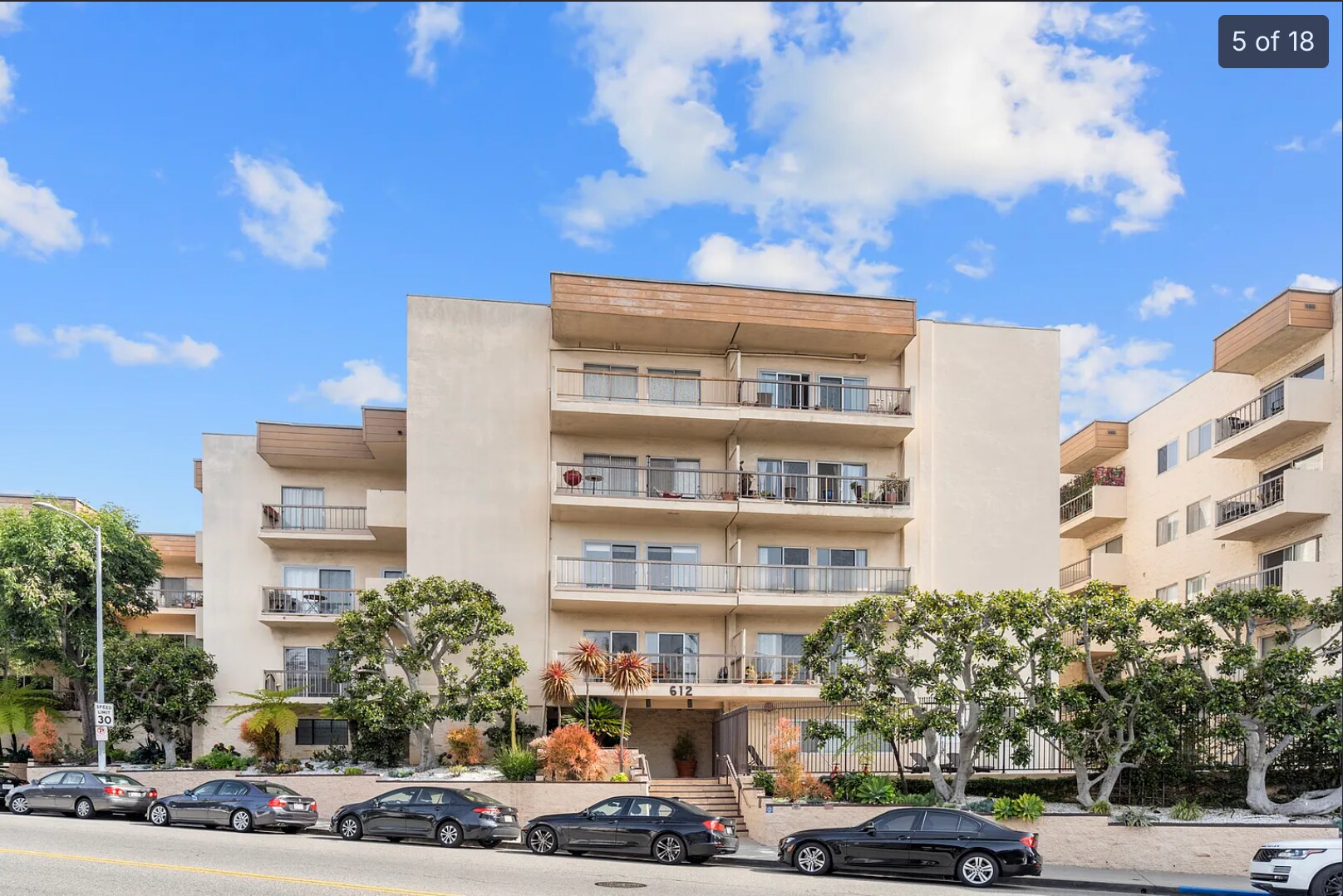 Exterior of the building - 612 S Barrington Ave