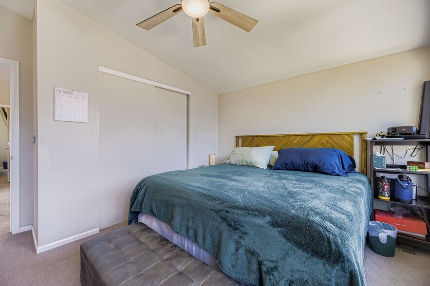 Upstairs primary bedroom - fits king-size bed - 1197 S Mariposa St