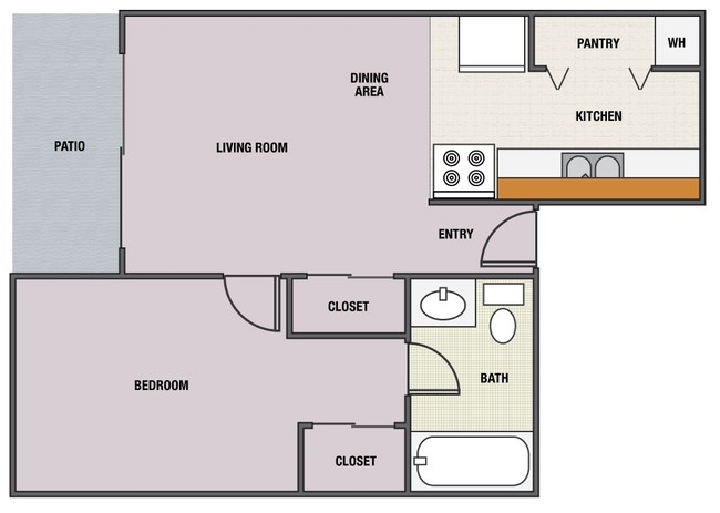 1BR/1BA - Sorgenfri and Hawthorne Park Apartments