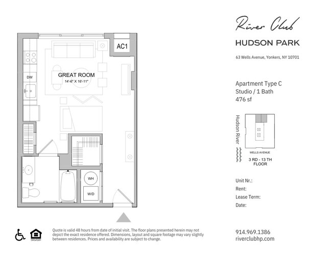 Floorplan - River Club at Hudson Park