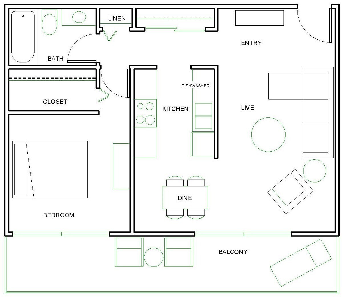Floor Plan - 2225 Buchtel Blvd