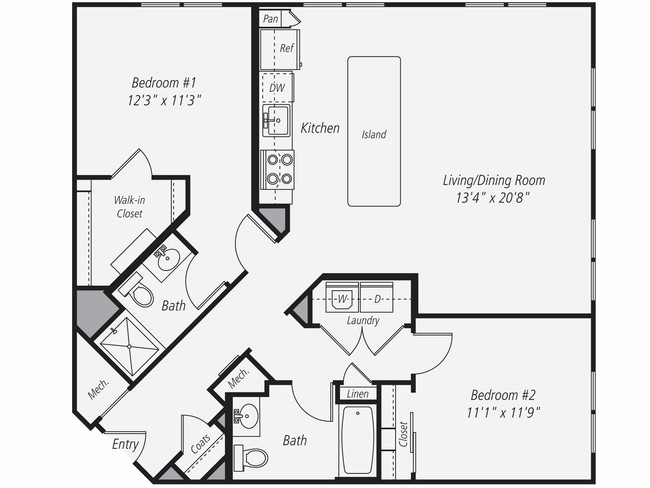 Floorplan - Avalon at Wesmont Station