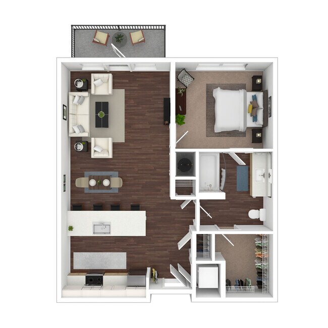 Floorplan - Evren Apartments of Lees Summit