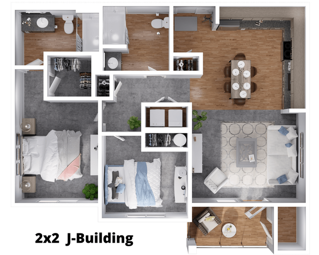 Floorplan - Riverview Apartments