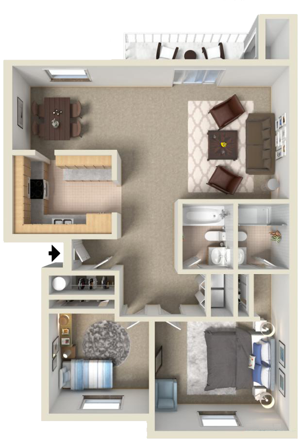 Floorplan - Woodspring Apartments
