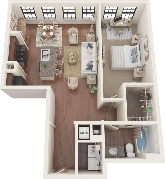 Floorplan - CREEKSIDE VUE APARTMENTS