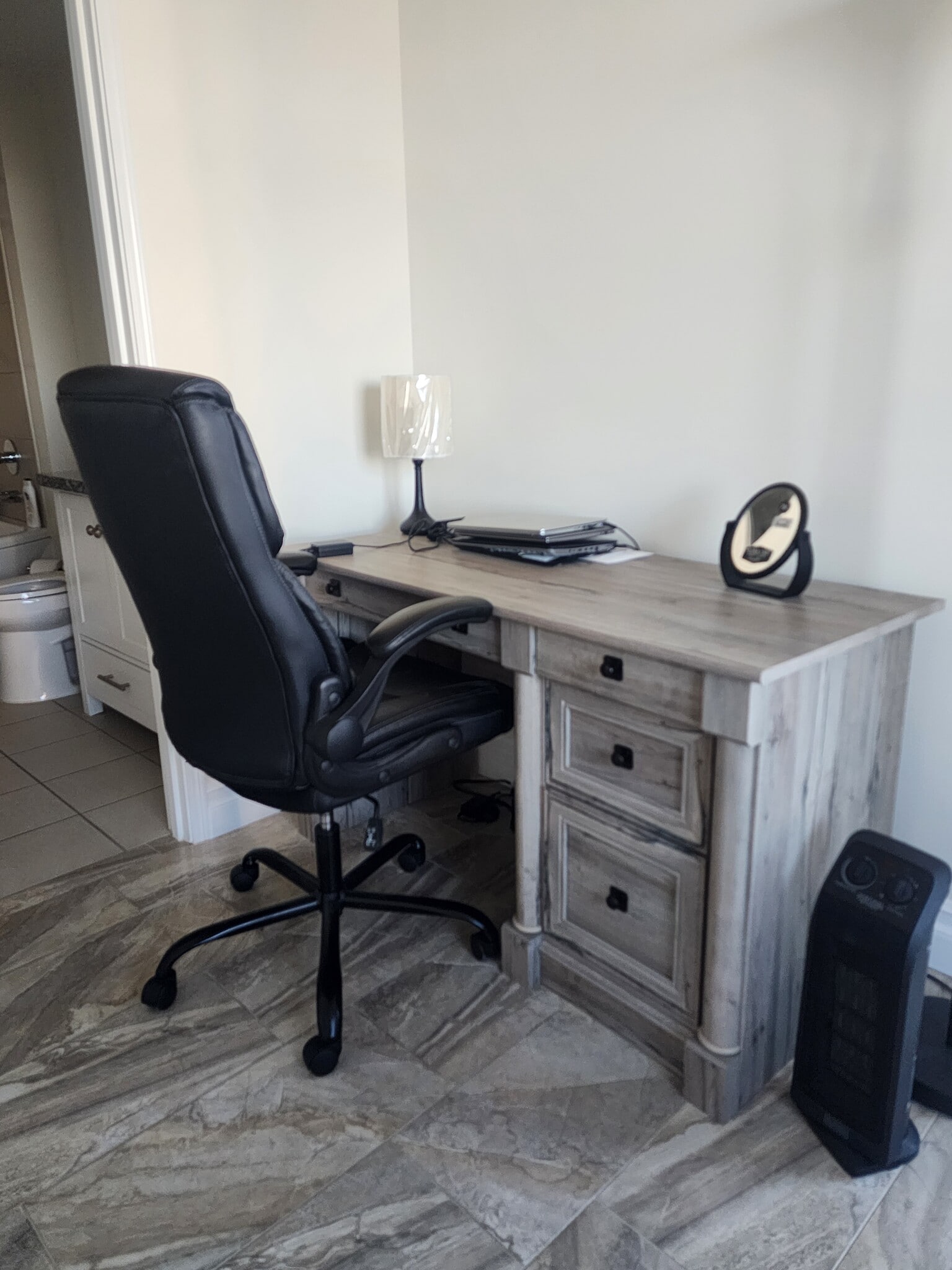 Desk and char - 200 W Sahara Ave