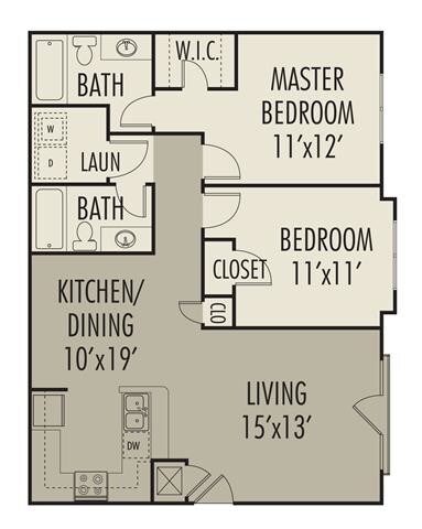 Floorplan - Gateway Park Apartments
